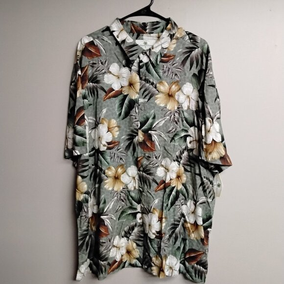Island Shores Hawaiian Shirt Size 2XL - Picture 1 of 4